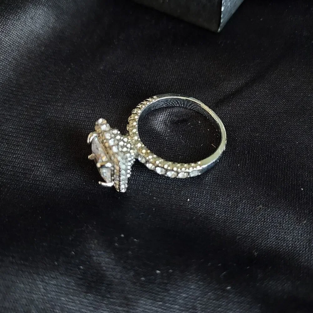 Princess Cut Cushion Diamond Ring